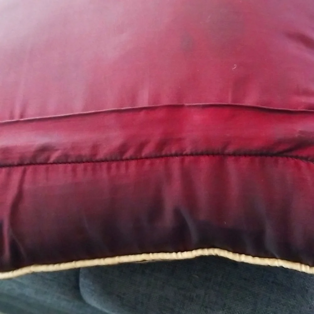 Vintage Victorian Embroidered Accent Pillows Pair